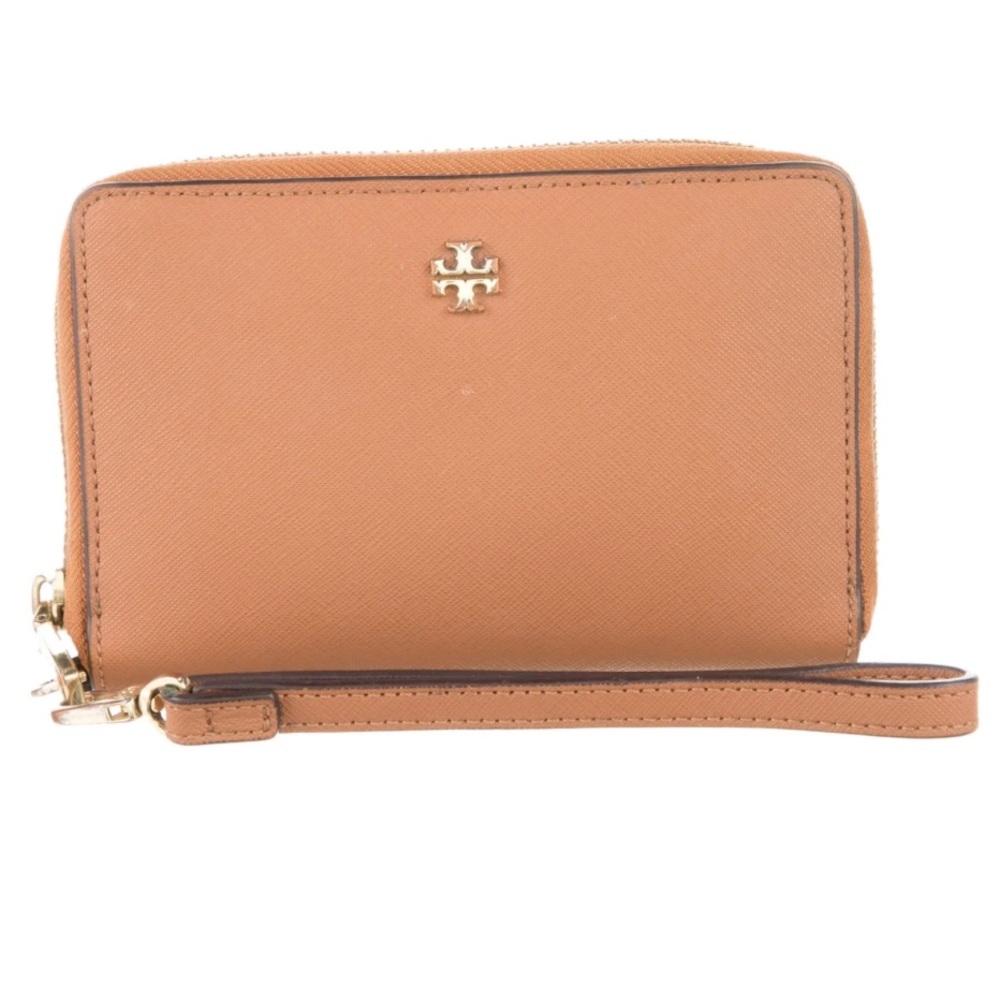 Tory Burch Kira Zip Wristlet - Brown